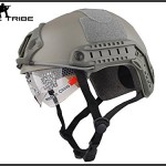 Military-Tactical-Gear-Airsoft-Paintball-Hunting-Protective-Combat-Fast-Helmet-MH-Type-with-Goggle-0