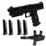 Tippmann-TiPX-Deluxe-Paintball-Pistol-Kit-Gun-TPX-4-Clips-Holster-Hard-Case-0